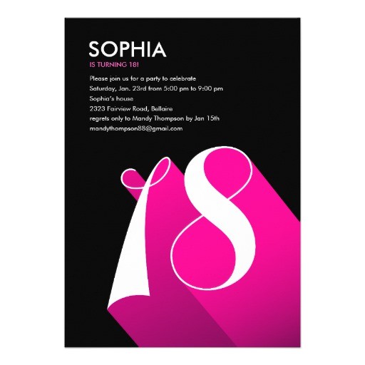 18 Year Old Birthday Party Invitations 18th Birthday Invitations 2000 18th Birthday