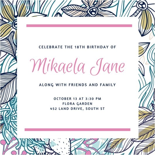 18th Birthday Invitation Templates Free Download 18 Birthday Invitation Templates orderecigsjuice Info