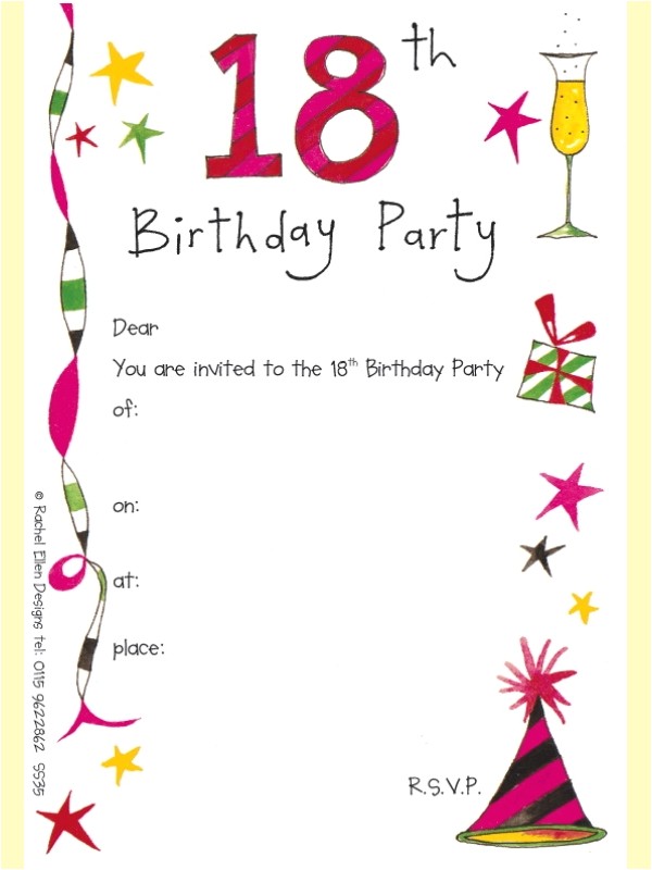 18th Birthday Invitation Templates Free Download 18th Birthday Invitations Template Best Template Collection