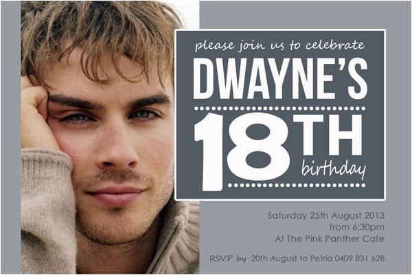 18th Birthday Invitations Male 18th Birthday Invitations Templates