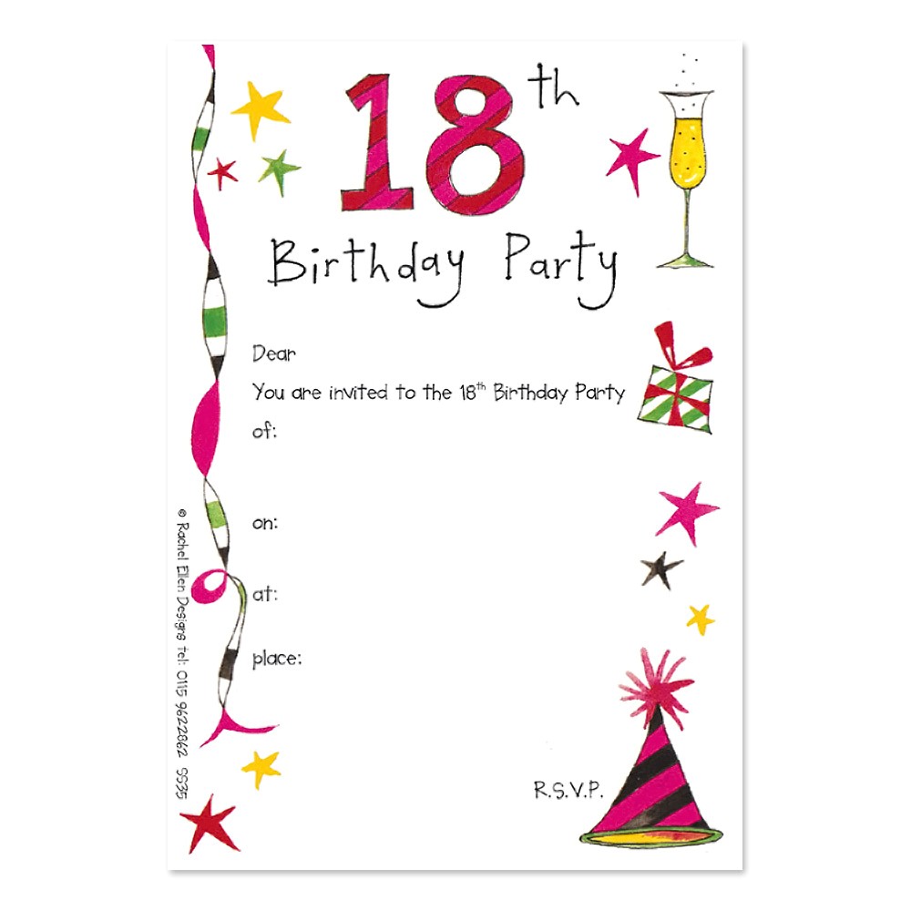 18th Birthday Party Invitations Free 18th Birthday Party Invitations