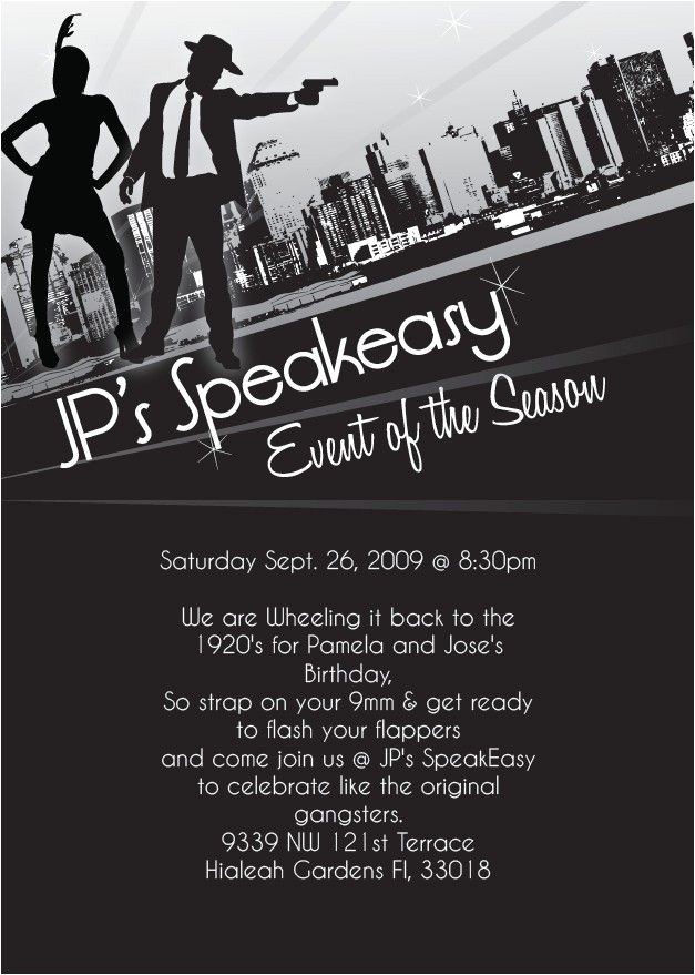 1920s Style Party Invitations 12 Best Images About Party On Pinterest