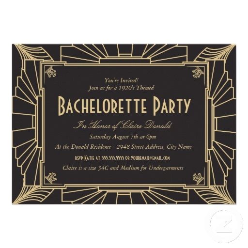 1920s Style Party Invitations 43 Best Images About Audreys Bachelorette On Pinterest