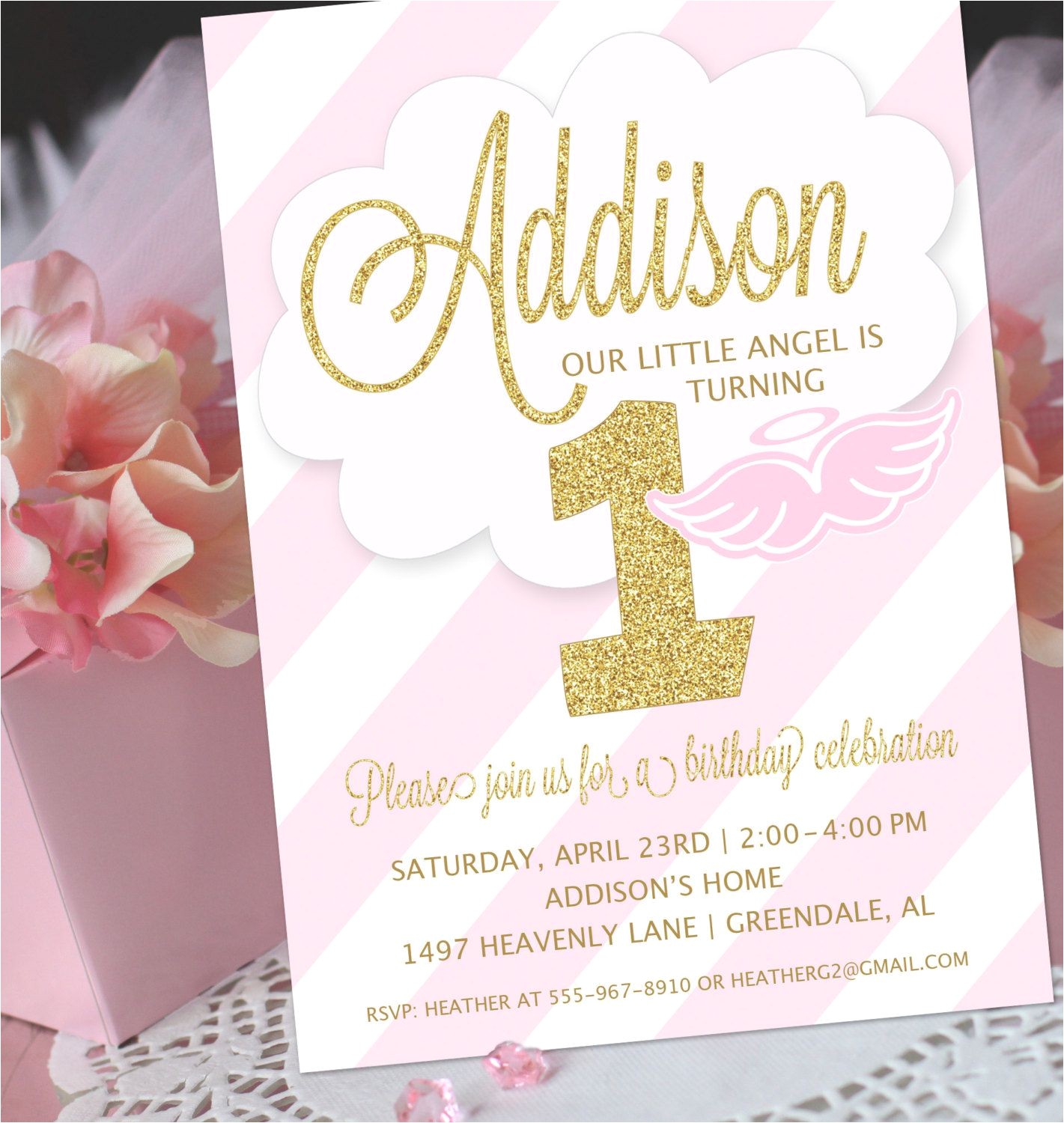 1st Birthday and Baptism Combined Invitations 1st Birthday and Baptism Invitations 1st Birthday and