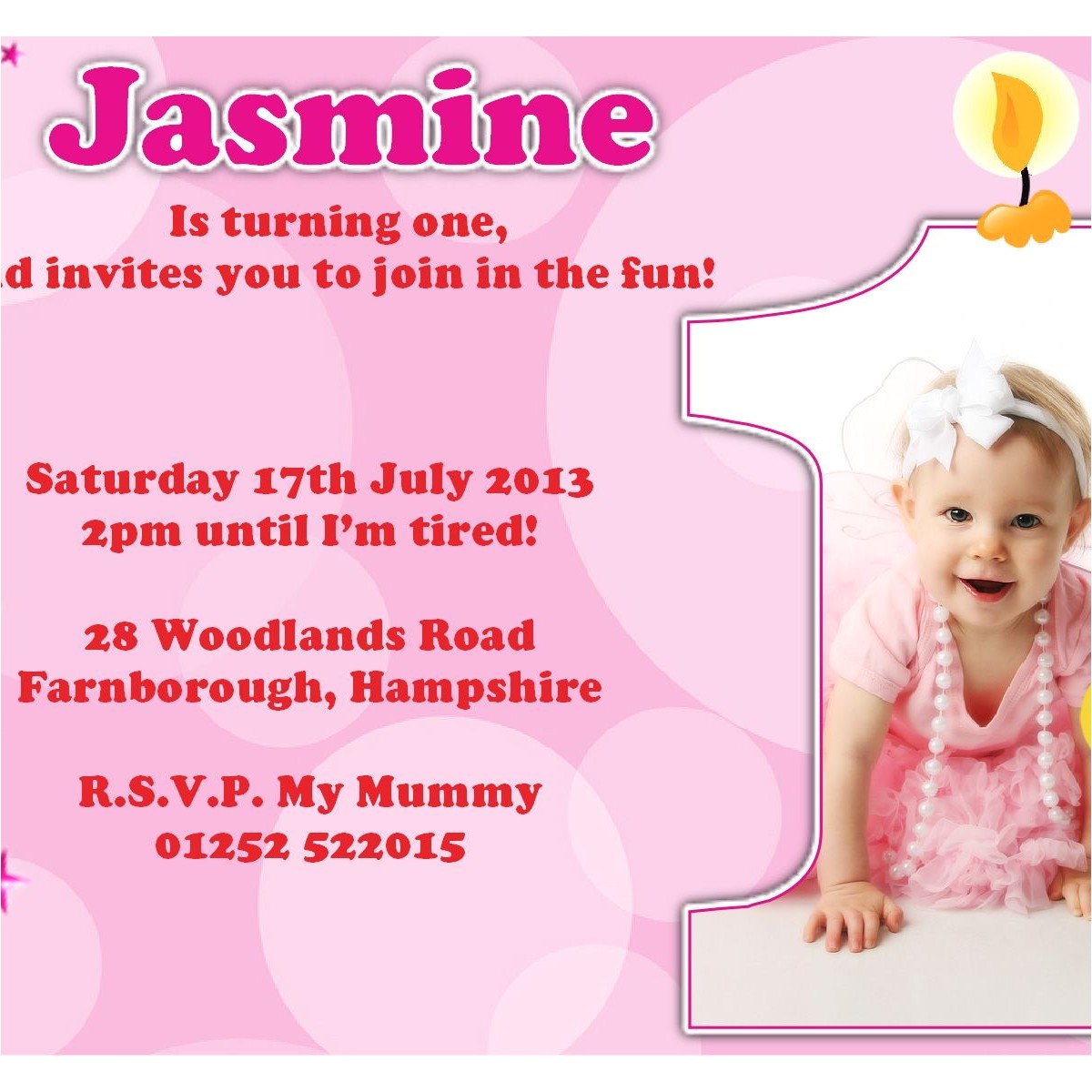 1st Birthday Invitation Card Matter 1st Birthday Invitation Card Wordings Card Design Ideas