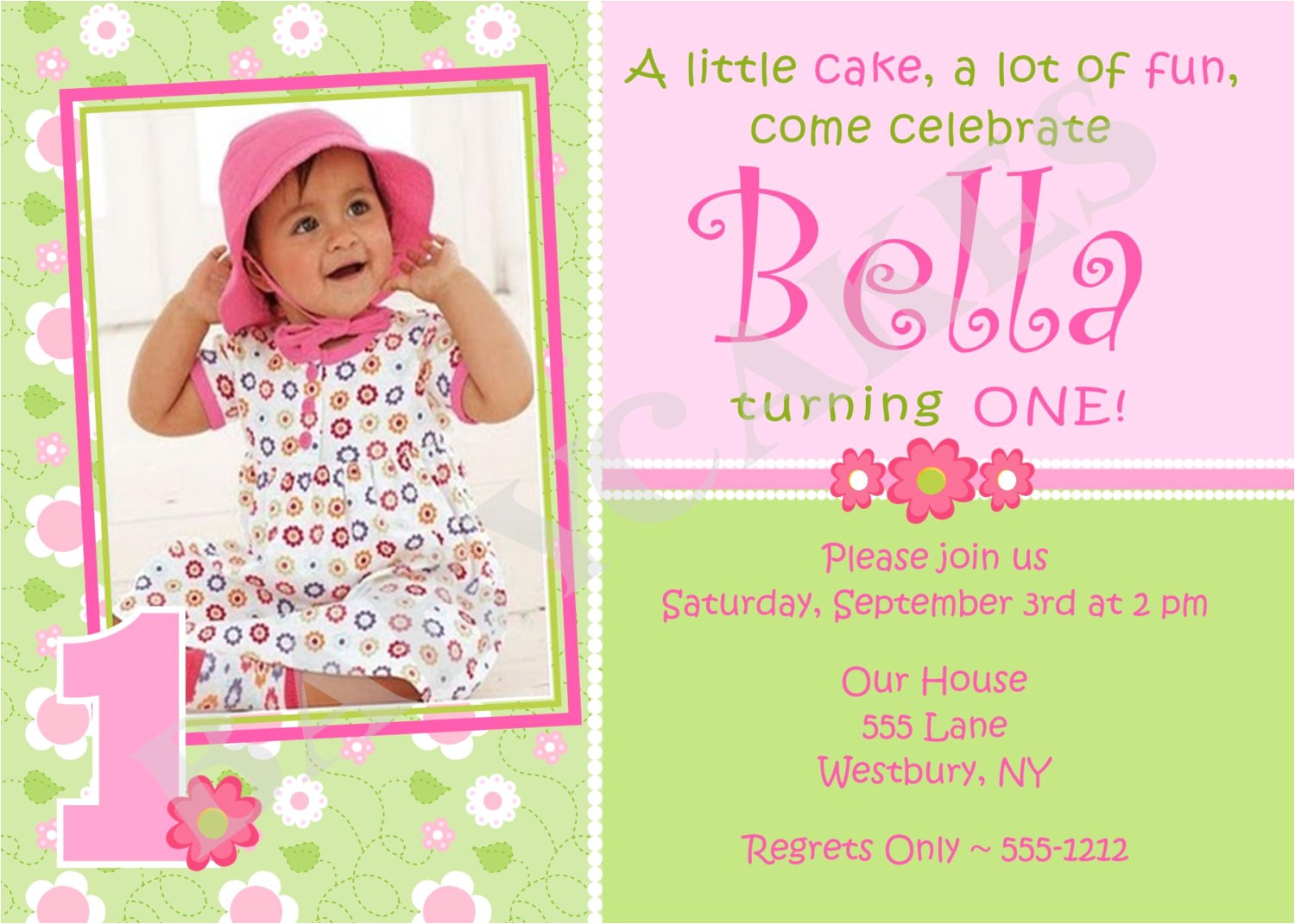 1st Birthday Invitation Card Wordings 1st Birthday Invitations Girl Free Template Baby Girl 39 S