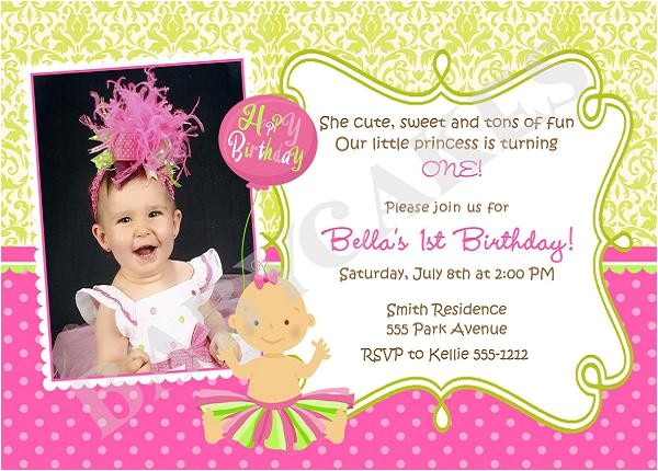 1st Birthday Invitation Card Wordings First Birthday Invitation Wording and 1st Birthday