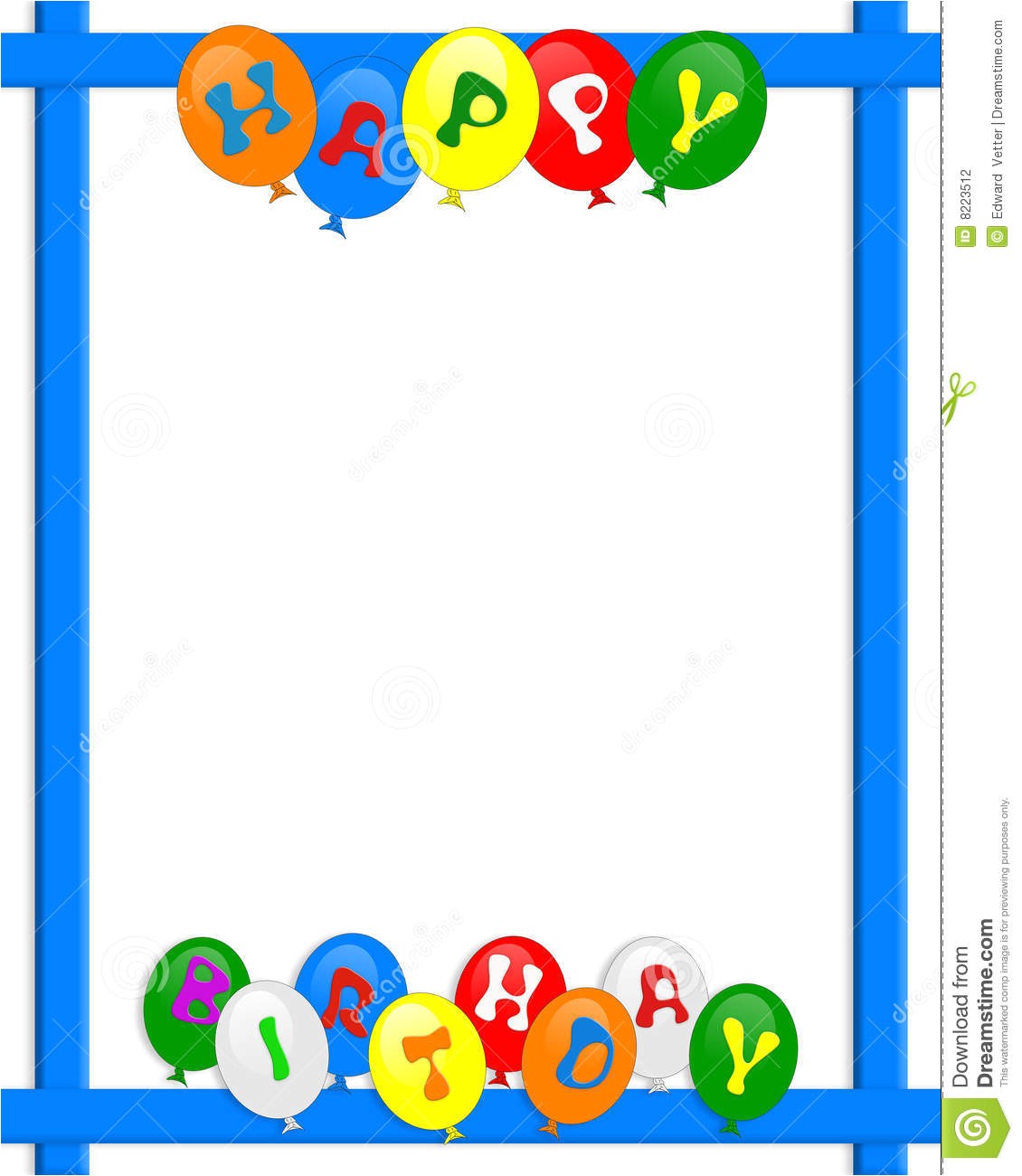 1st Birthday Invitation Frames Happy Birthday Balloons Border Frame Stock Illustrations 1st Birthday Invitation Frames Happy Birthday Balloons Border Frame Stock Illustrations