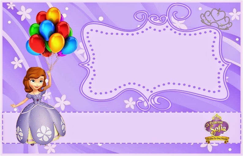 1st Birthday Invitation Photo Frames sofia the First Birthday Invitations Printable sofia the