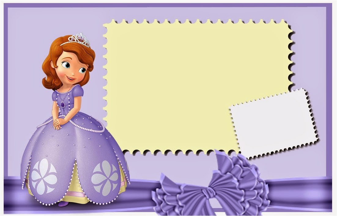 1st Birthday Invitation Photo Frames sofia the First Free Printable Invitations Cards or