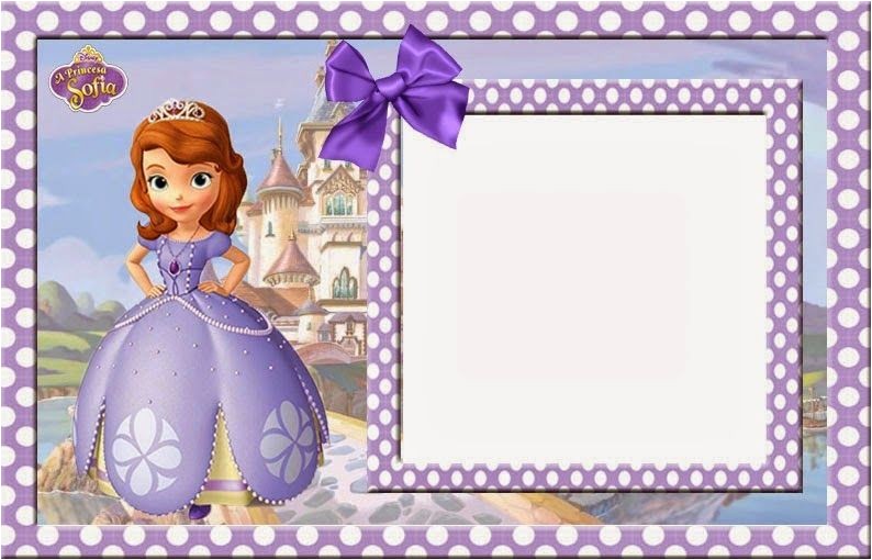 1st Birthday Invitation Photo Frames sofia the First Free Printable Invitations Cards or