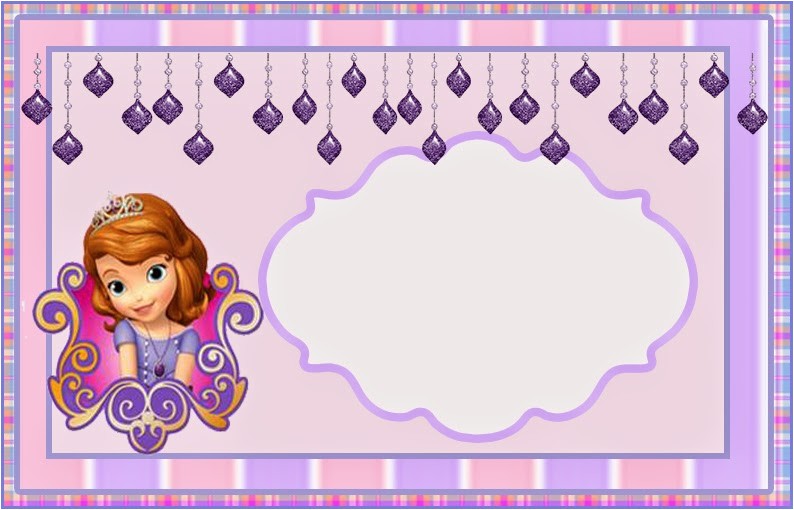 1st Birthday Invitation Photo Frames sofia the First Party Invitation Template sofia the First