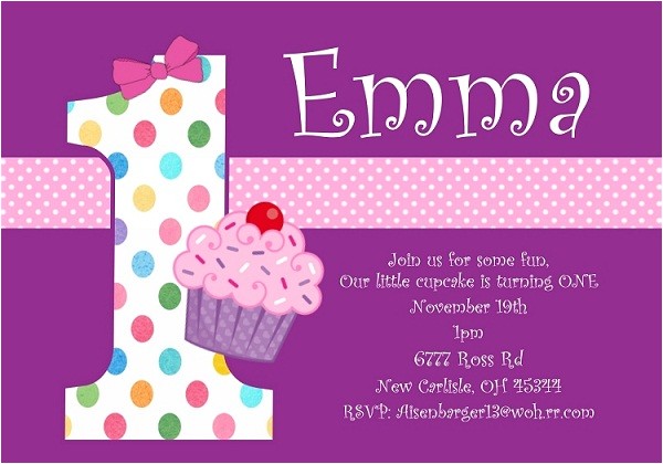 1st Birthday Invitation Sample First Birthday Invitation Wording and 1st Birthday