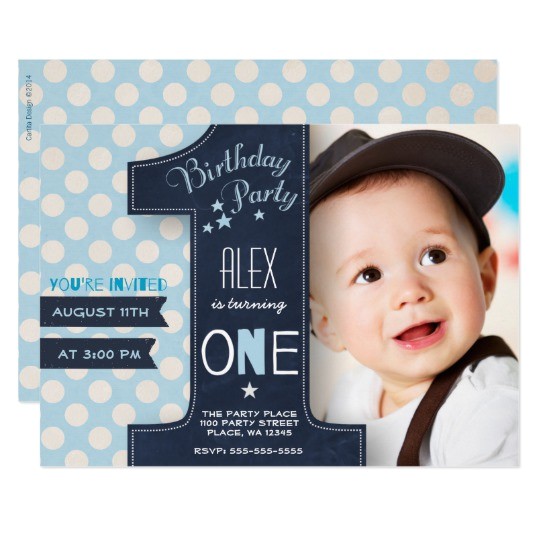 1st Birthday Invitation Sms for Baby Boy First Birthday Party Invitation Boy Chalkboard Zazzle Com Au