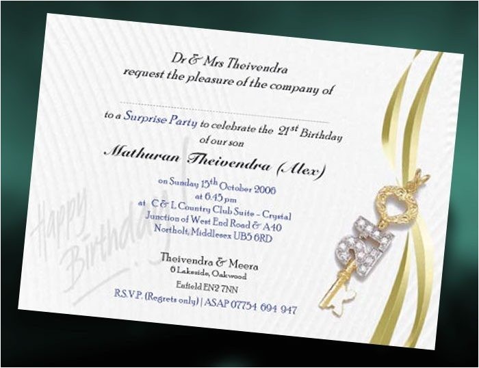 21 Birthday Invitations Templates Free 21st Birthday Invitation Card Template