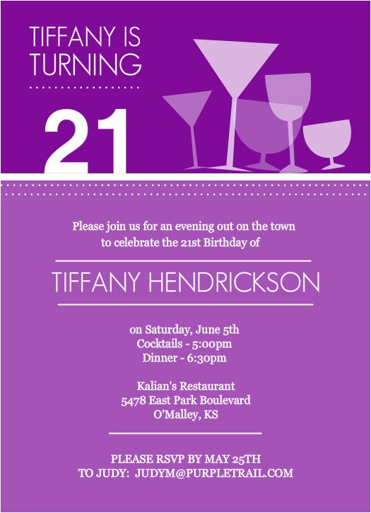 21 Birthday Invitations Templates Free Birthday Invites This is An Example 21st Birthday