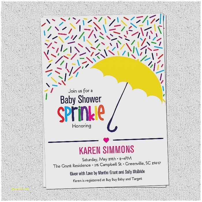 2nd Baby Girl Shower Invitations Baby Shower Invitation Awesome Second Baby Shower
