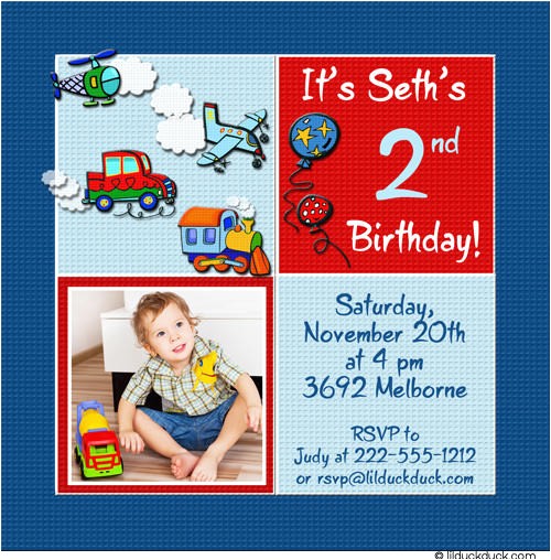 2nd Birthday Invitation Message for Boy 2nd Birthday Invitations Boy A Birthday Cake