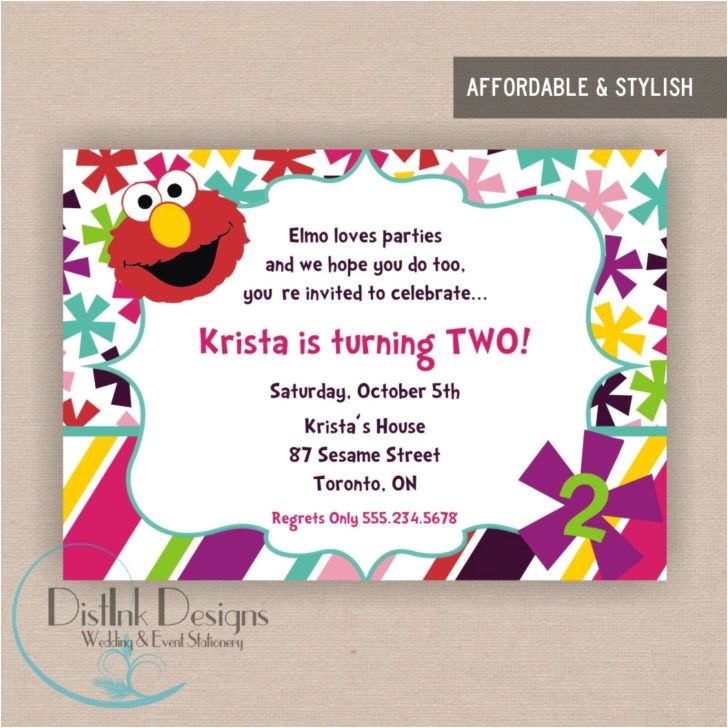 2nd Birthday Invitation Quotes Stylish 2nd Birthday Party Invitation Wording Elmo World