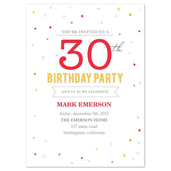 30th Birthday Invitation Templates Free Download 30th Birthday Invitations Free Template Free