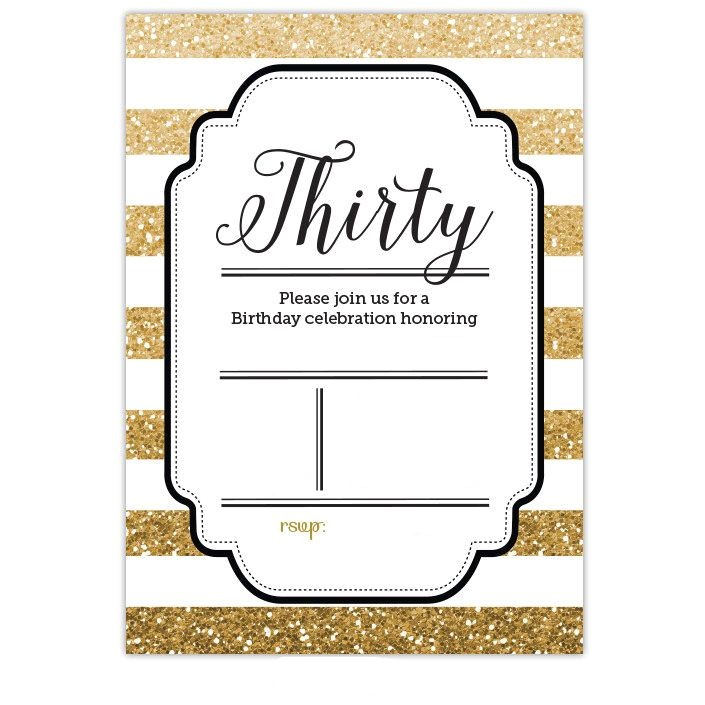 30th Birthday Invitations Templates Free Nice Free Template Free Printable Gold Glitter 30th