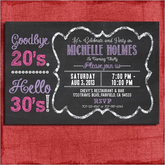 30th Birthday Invites Free 30th 40th 50th Chalkboard Style Birthday Invitation 4×6 30th Birthday Invites Free 30th 40th 50th Chalkboard Style Birthday Invitation 4×6
