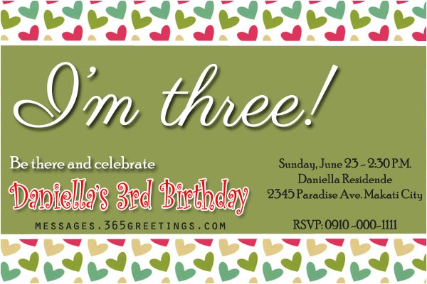 3rd Birthday Invitation Quotes 3rd Birthday Invitations 365greetings 3rd Birthday Invitation Quotes 3rd Birthday Invitations 365greetings