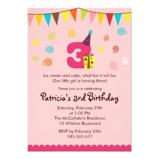 3rd Birthday Invitation Quotes 3rd Birthday Invitations 3rd Birthday Invitation Quotes 3rd Birthday Invitations