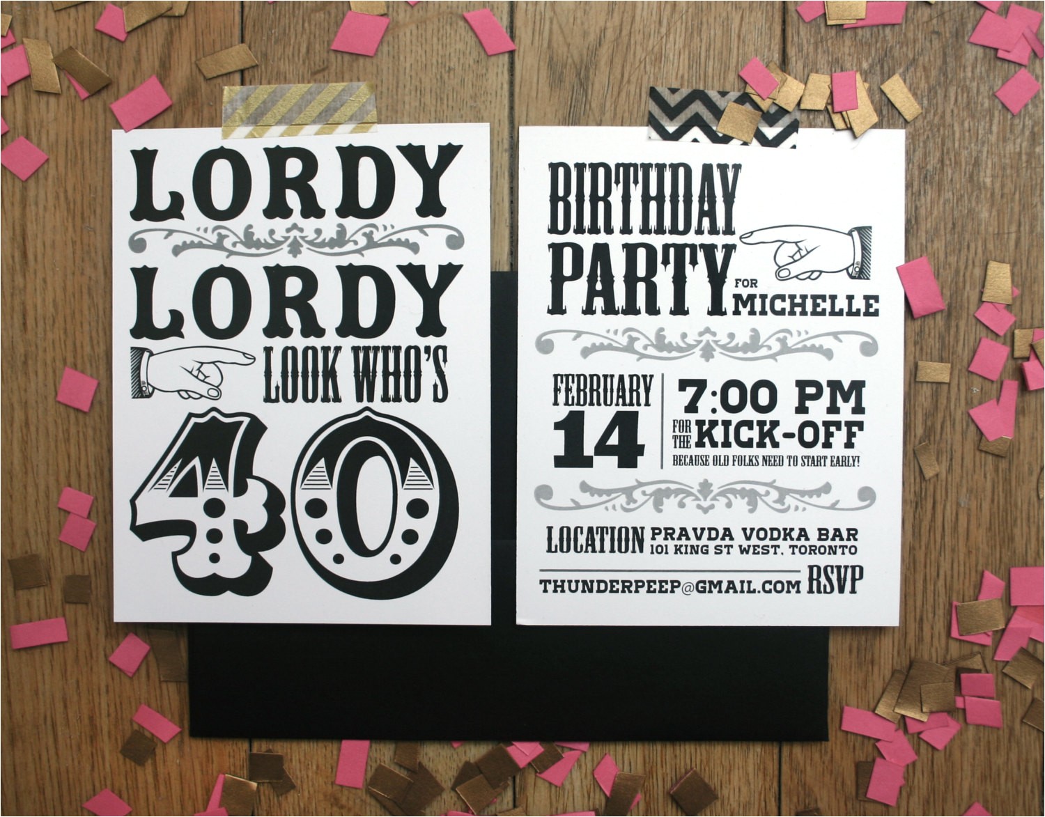40th Bday Party Invites 40th Birthday Party Invitations