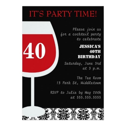 40th Birthday Cocktail Party Invitations 17 Best Images About Invites On Pinterest 30th Birthday