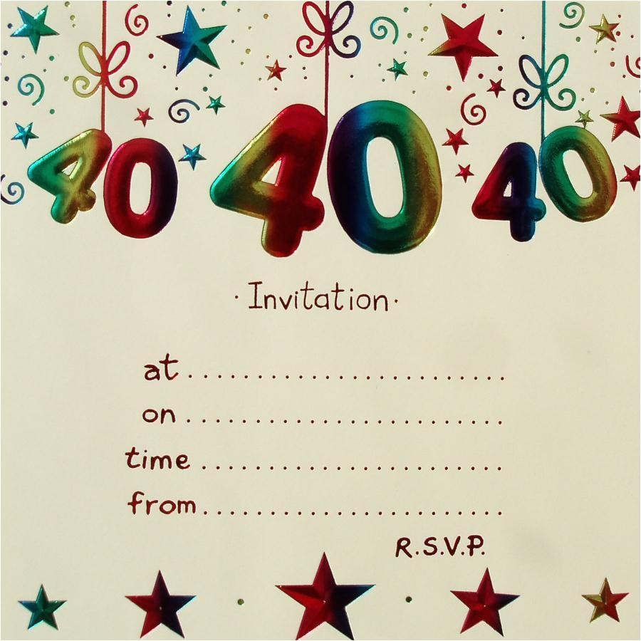 40th Birthday Invitation Templates Free Download 40th Birthday Invitation Templates Free Download Best