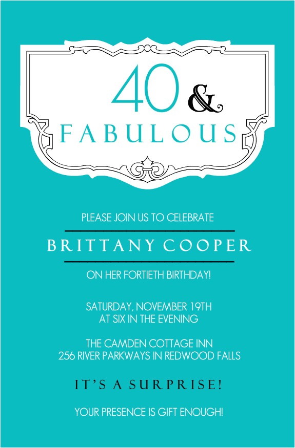40th Birthday Invitation Templates Free Download Birthday Invites Surprise 40th Birthday Invitations Free