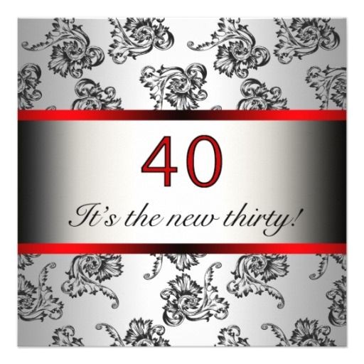 40th Birthday Invitations Female 40th Birthday Invites for Women 40th Birthday