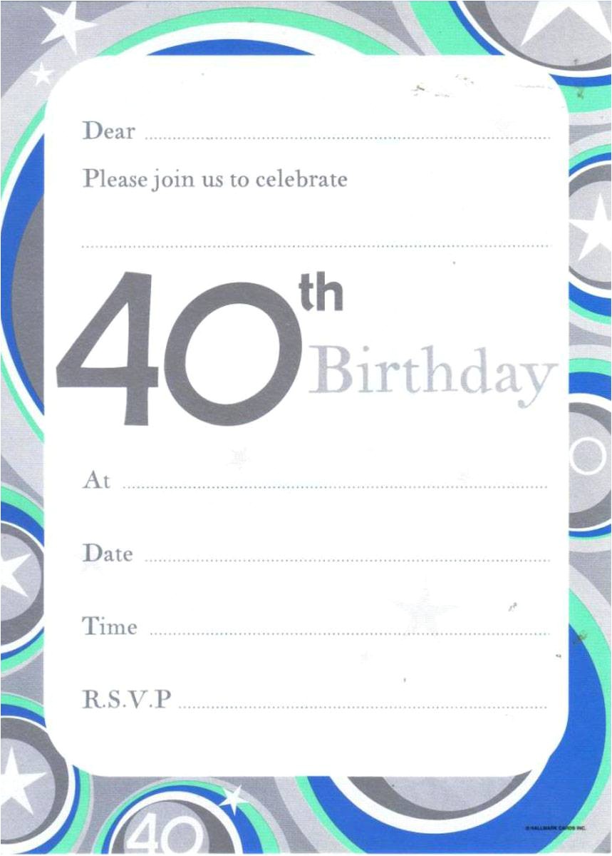 40th Birthday Invitations Free Templates 11 Unique and Cheap Birthday Invitation that You Can Try