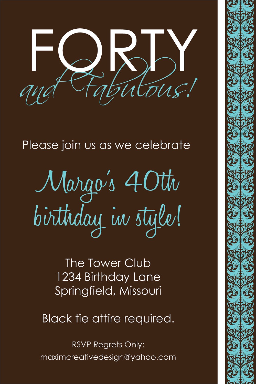 40th Birthday Invitations Free Templates 9 Best Images Of Men 40th Birthday Invitations Printable