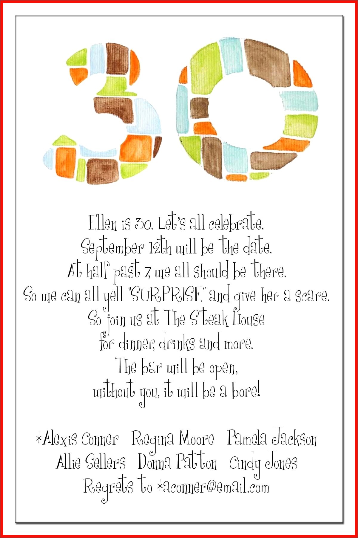 40th Birthday Invite Language 40th Birthday Party Invitation Wording Funny Image
