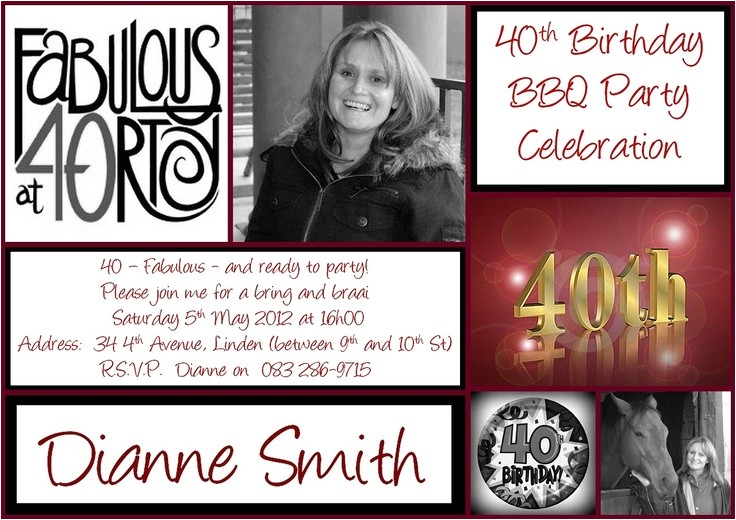 40th Birthday Invite Wording for Her 40th Birthday Invitations Printable Free Invitations Ideas