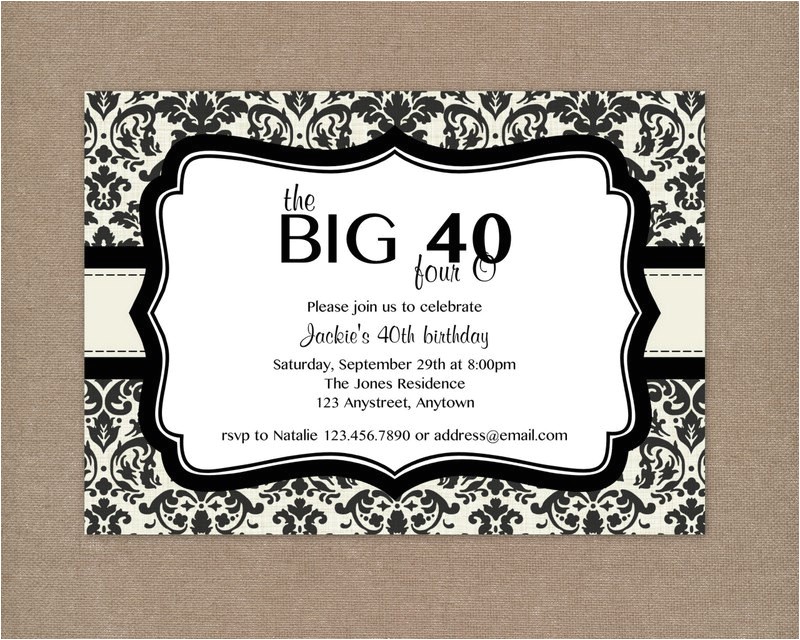 40th Birthday Party Invitation Wording 8 40th Birthday Invitations Ideas and themes – Sample 40th Birthday Party Invitation Wording 8 40th Birthday Invitations Ideas and themes – Sample