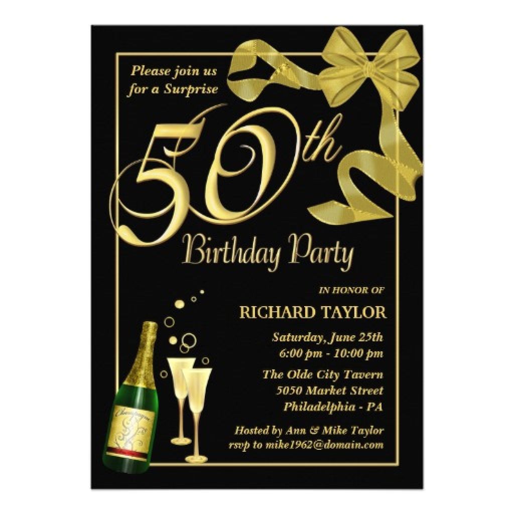 50th Birthday Invitation Ideas for Him 50th Birthday Invitations for Him