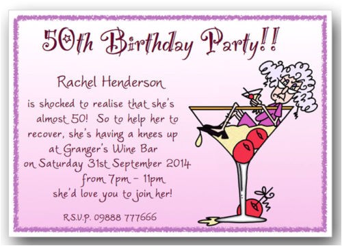 50th Birthday Invitation Ideas Funny 40th 50th 60th 70th 80th 90th Personalised Funny Birthday