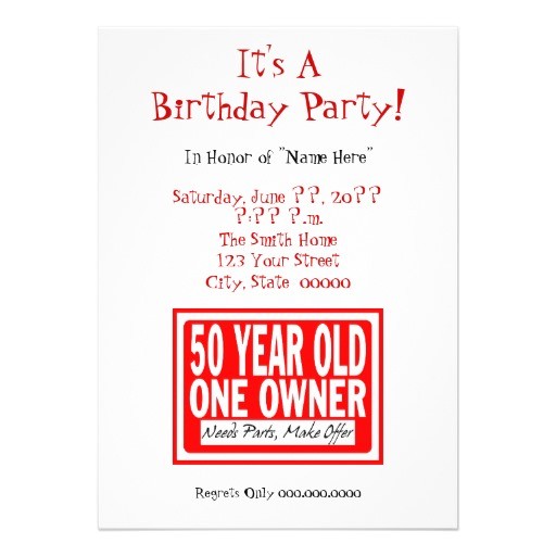 50th Birthday Invitation Ideas Funny Free Printable Funny 50th Birthday Party Invitations