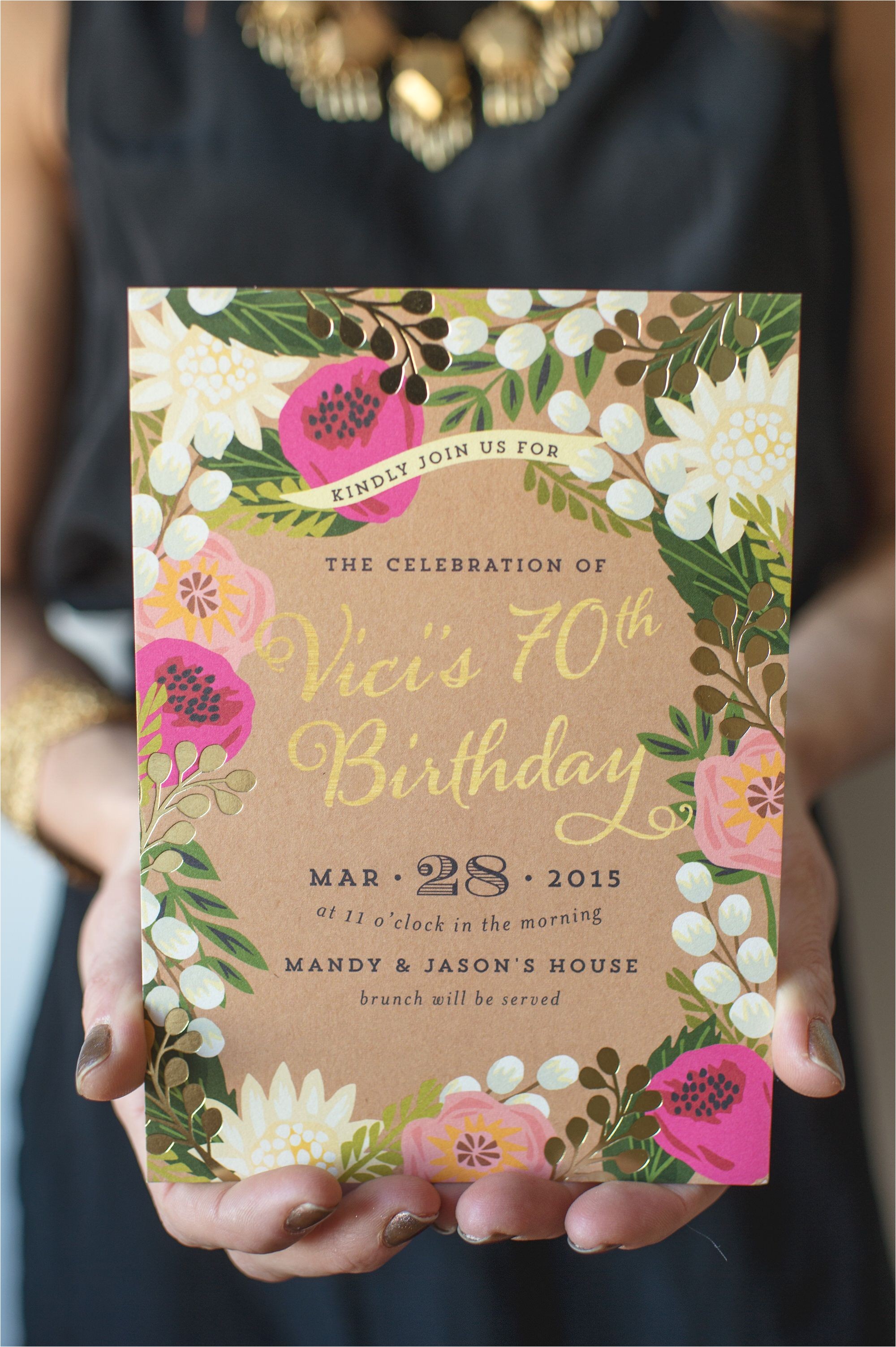 60th Birthday Brunch Invitations A Whimsical and Intimate Garden Brunch 70 Birthday