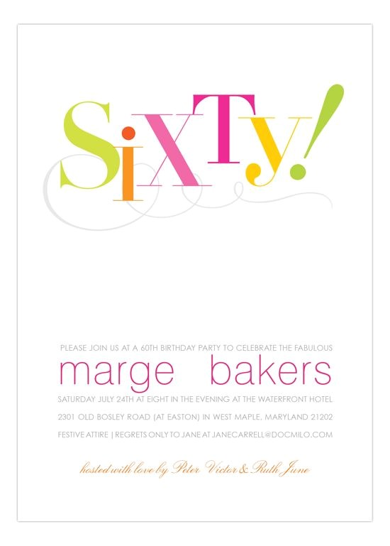 60th Birthday Brunch Invitations Sixty Birthday 60th Birthday Invitations Party Invitations