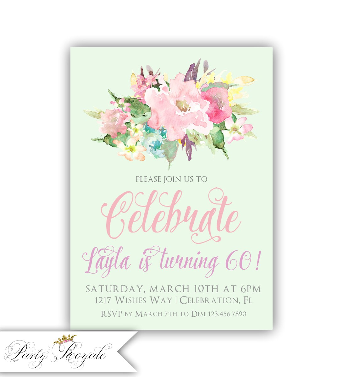 60th Birthday Brunch Invitations Women 39 S 60th Birthday Party Invitations 60th Invitations