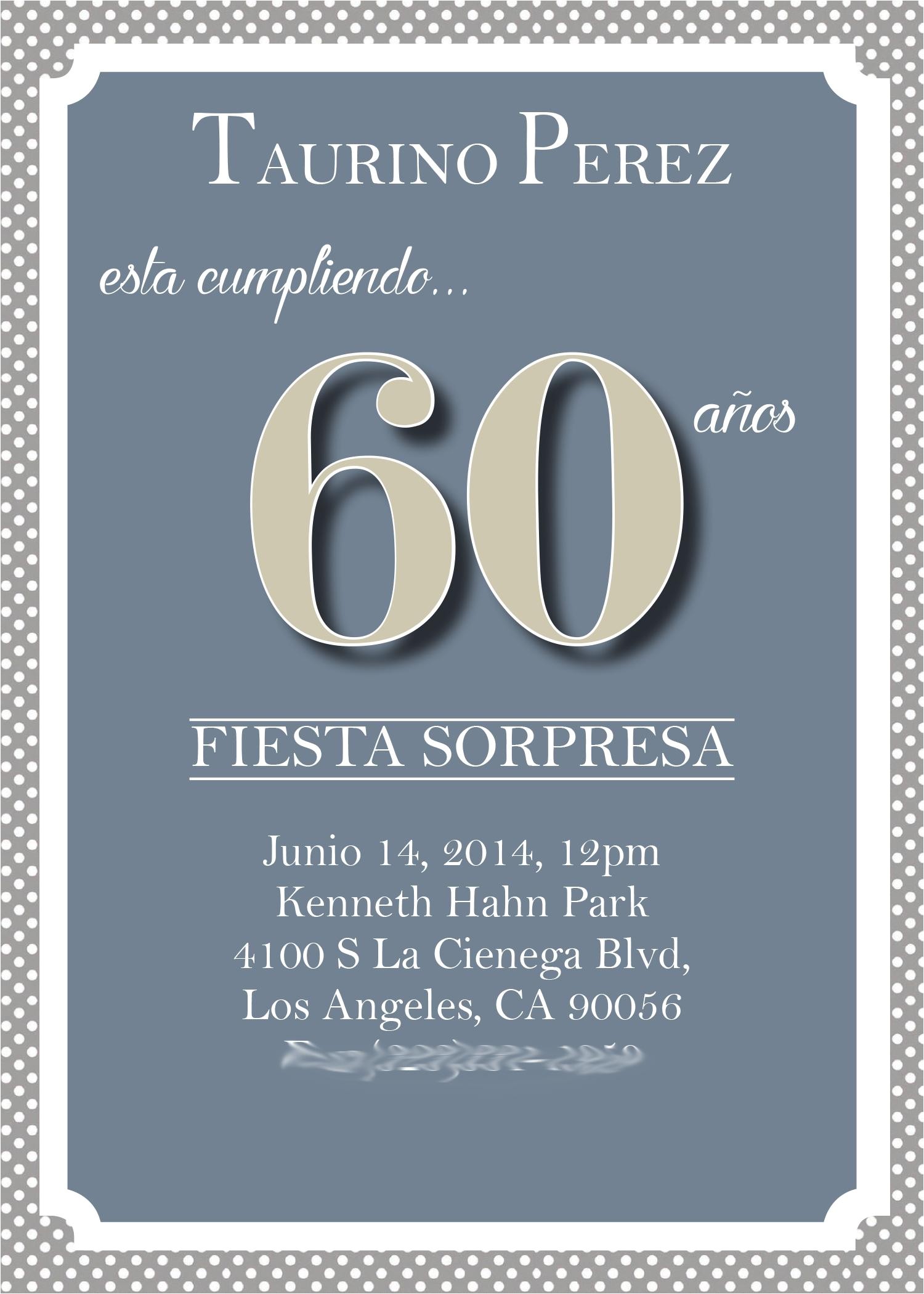 60th Birthday Invitation Sample 60th Birthday Party Invitations Party Invitations Templates