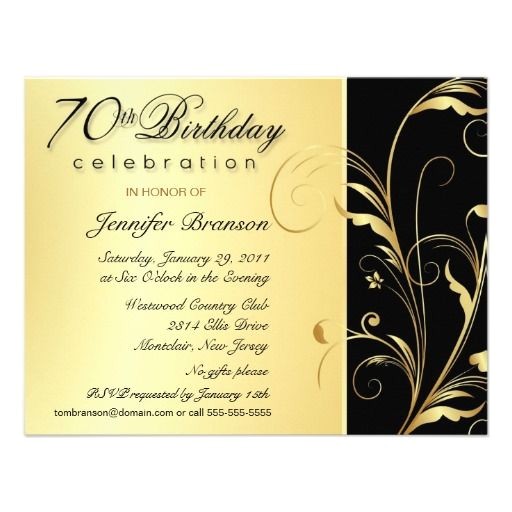70th Birthday Invitation Wordings 70th Birthday Surprise Party Invitations