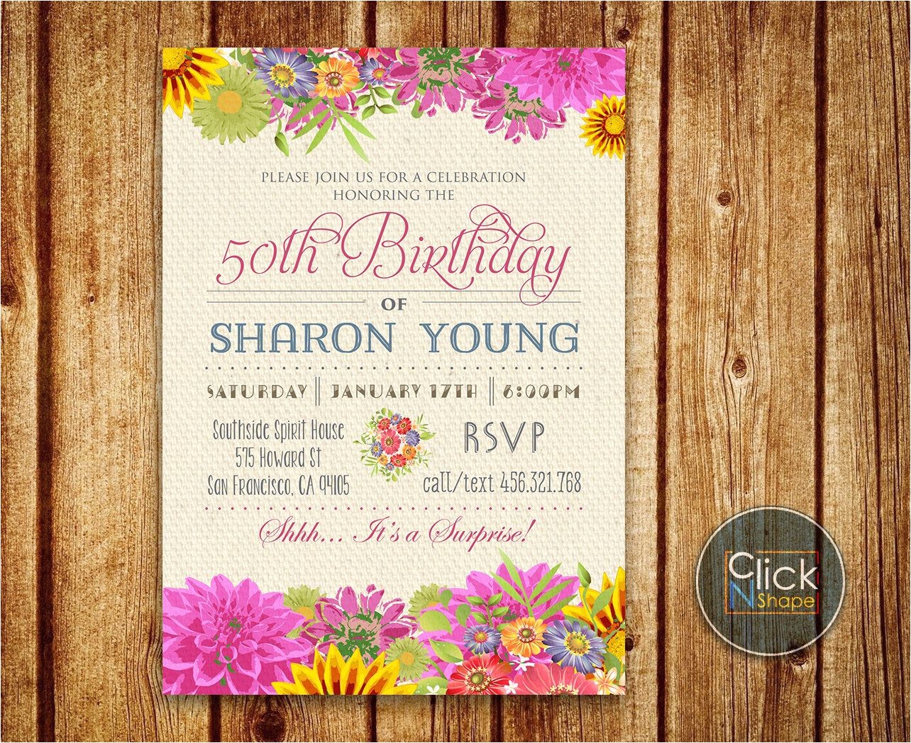 70th Birthday Invitations for Female 40th 50th 60th 70th Birthday Invitation Woman Birthday