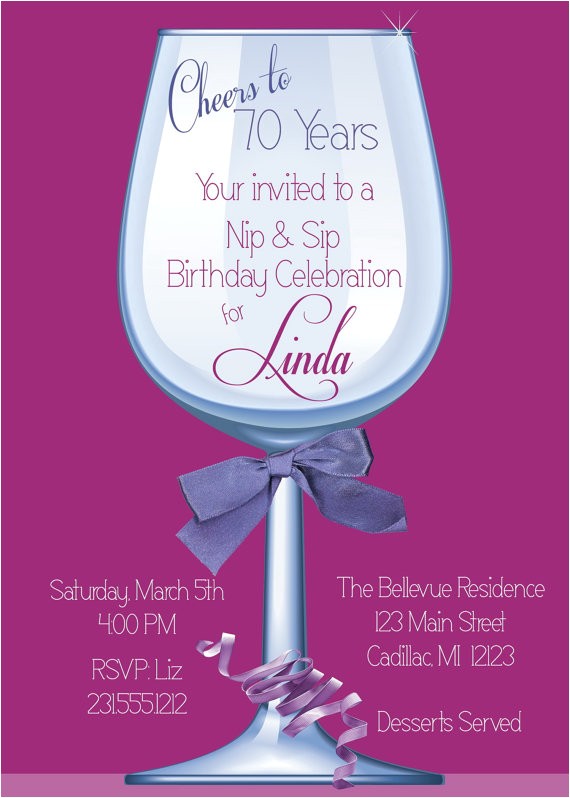 70th Birthday Invitations for Female Women S Birthday Party Invitation 70th Birthday by