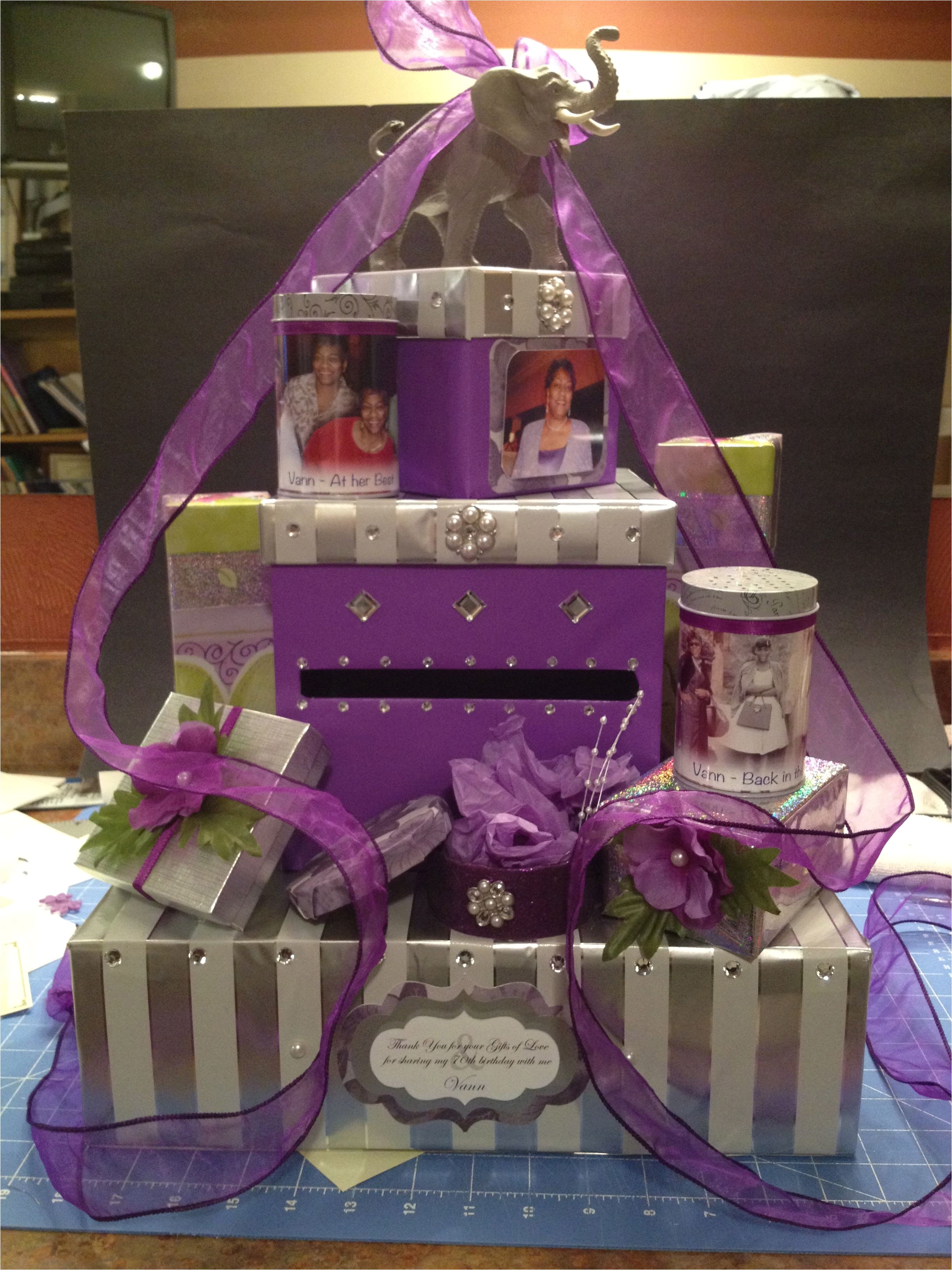 70th Birthday Party Decorations for Her Card Box From My Mom 39 S 70th Birthday Party My Creations