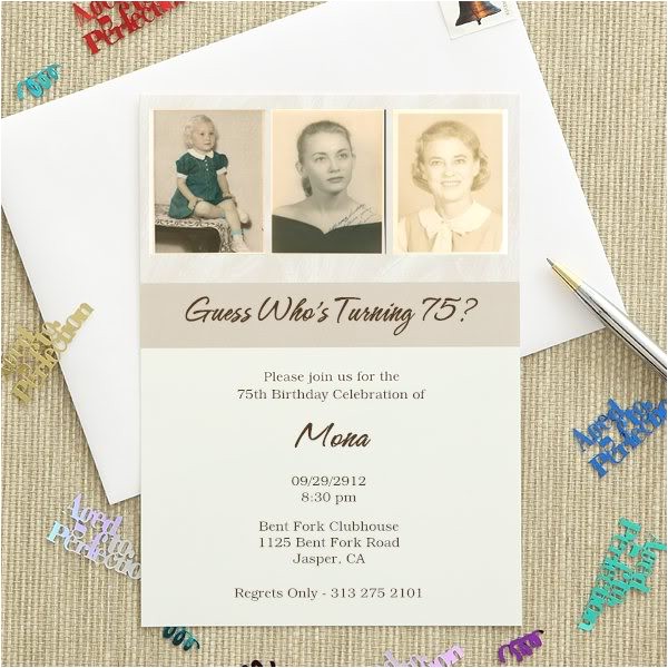 75th Birthday Party Invitation Ideas 75th Birthday Invitations 20 Gorgeous 75th Party Invites